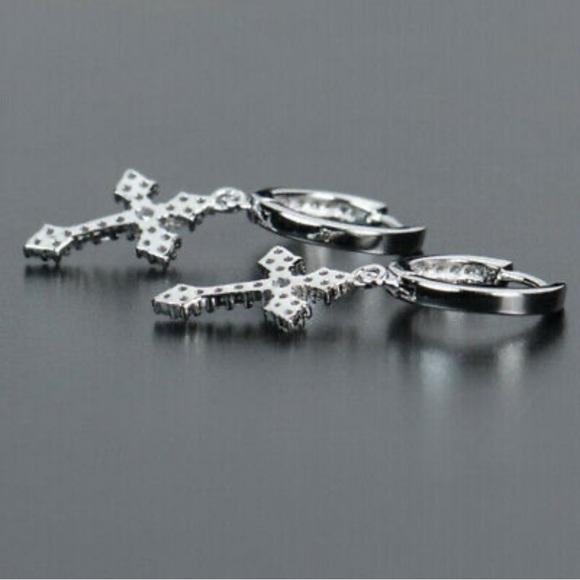 NWT STERLING SILVER MENS\WOMENS EARRINGS - Picture 2 of 4